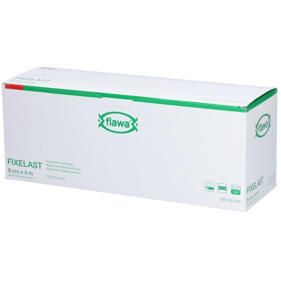 flawa Fixelast Fixierbinde 8cmx4m in Cellux (20 Stück)