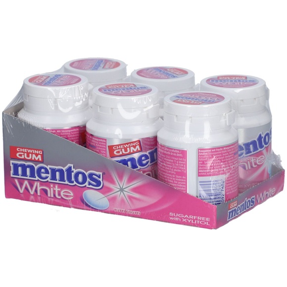Mentos White - Tutti Frutti Gum (6x75g)