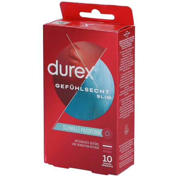 Durex Gefühlsecht Slim Fit 10