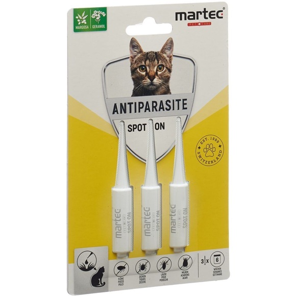 martec PET CARE Spot on ANTIPARASITE für Katzen (3 ml)
