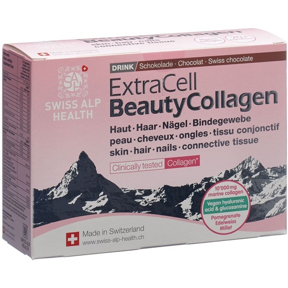 Swiss Alp Health Extra Cell Beauty Collagen Choco Drink (20 Beutel)
