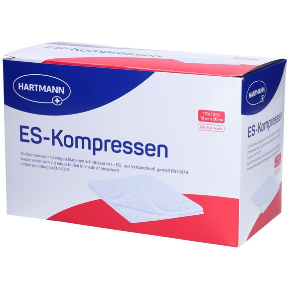 ES-Kompresse 10x20cm 12fach steril