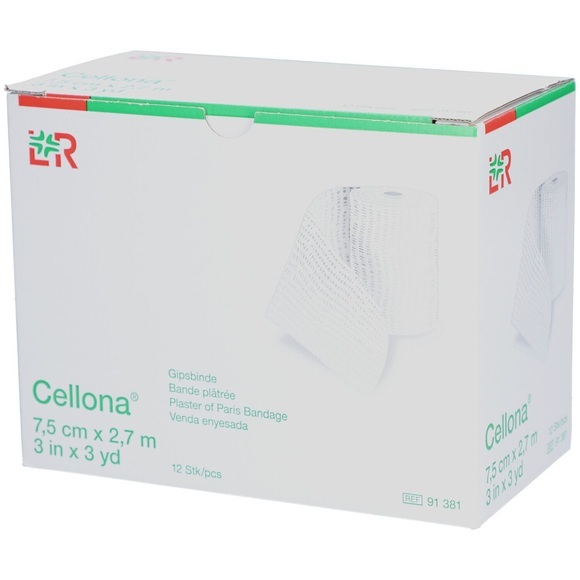 Cellona Gipsbinden 2.75mx7.5cm feincremig (12 Stück)
