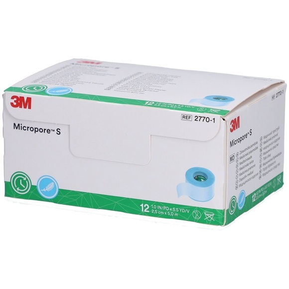 3M Silikonrollenpflaster 2.5cmx5m n (12 Stück)