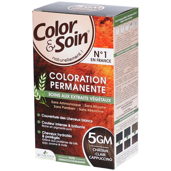 Color & Soin® Dauerhafte Haarfarbe 5GM Cappucino Hellkastanien Braun