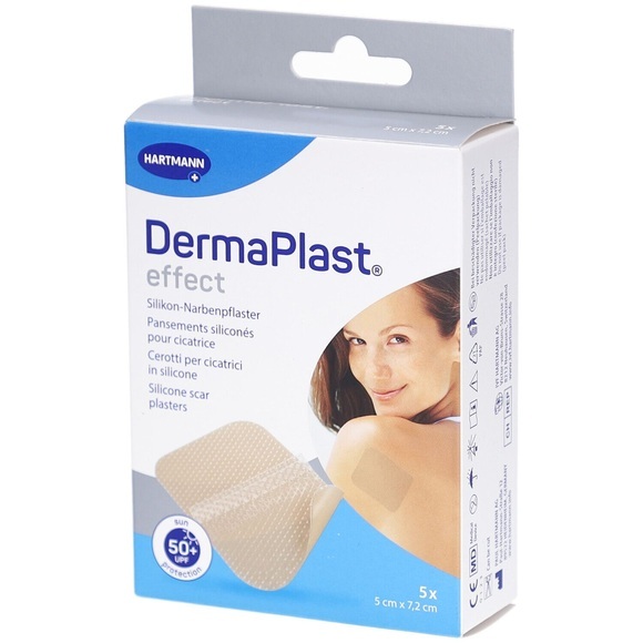 DermaPlast Effect Silikonpflaster für Narben 5 cm x 7,2 cm