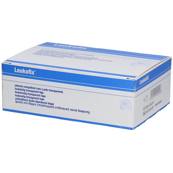 Leukofix Heftpflaster 9.2mx2.5cm transp (12 Stück)