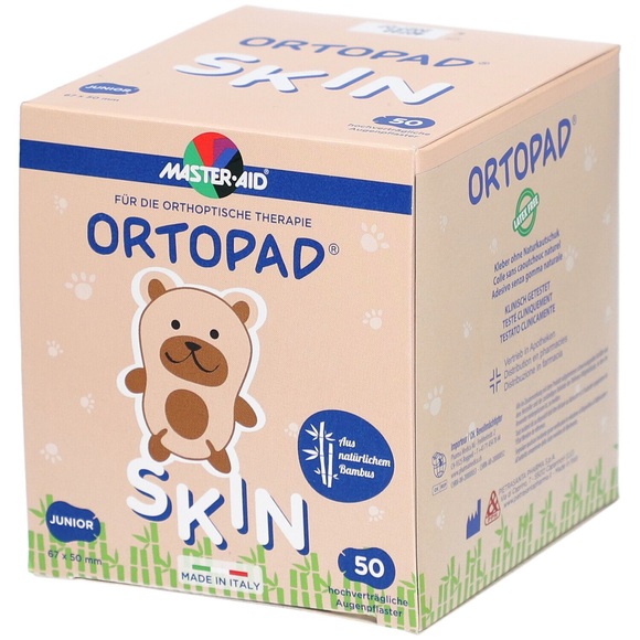 ORTOPAD Happy Occlusionspflaster Junior Skin 67x50 mm (50 Stk)