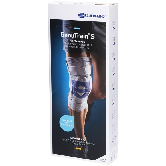 GenuTrain S Aktivbandage Grösse 5 rechts titan (1 Stück)