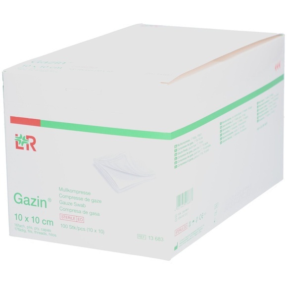Gazin Faltkompr 10x10cm 16f st (10x10 Stück)