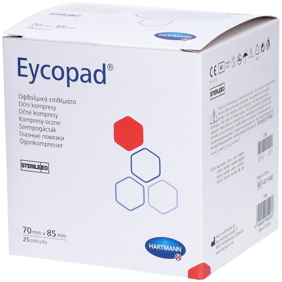 Eycopad Augenkompressen 70x85mm steril (25 Stück)