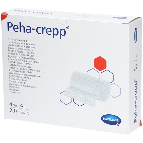 Peha Kreppbinde 4mx4cm weiss (20 Stück)
