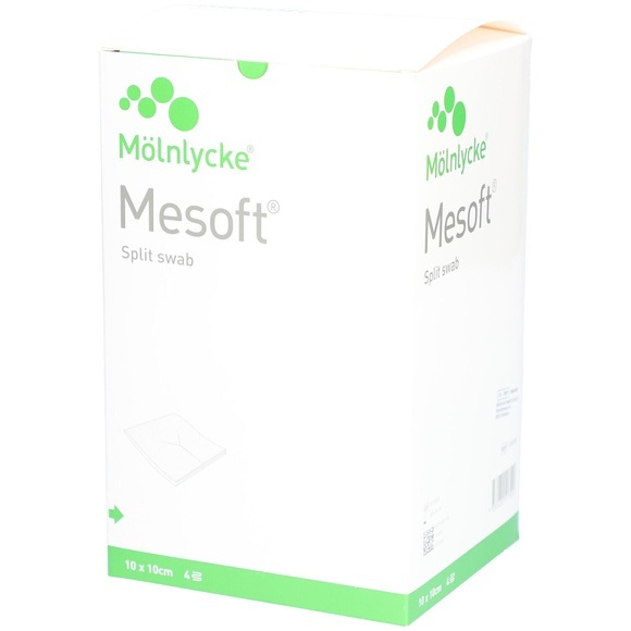 Mesoft Schlitzkompressen 10x10cm sterril (130 Stück)