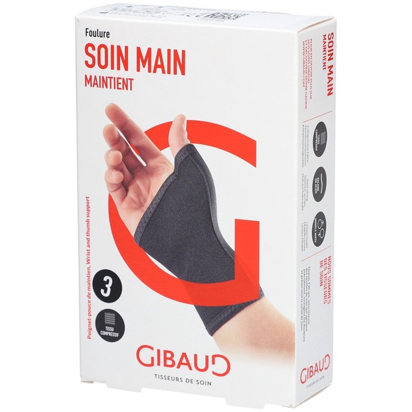 Gibaud Handgelenk-Daumenbandage anatomisch L 18-19cm (1 Stück)