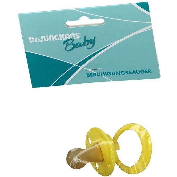 Dr. Junghans® Beruhigungssauger kirschform Latex 0-6 Monate gelb