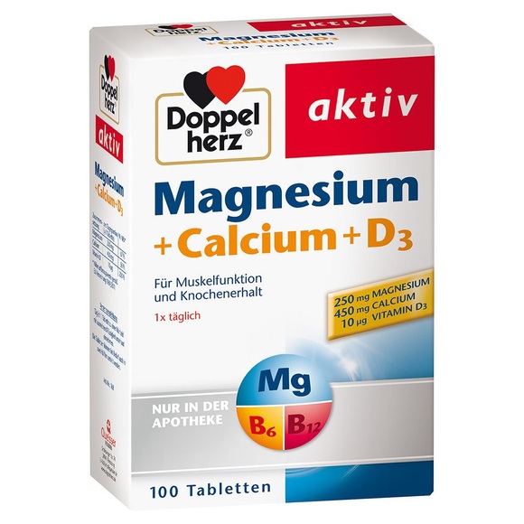 Queisser Pharma GmbH & Co. KG Doppelherz® Magnesium + Calcium + D3 Tabletten