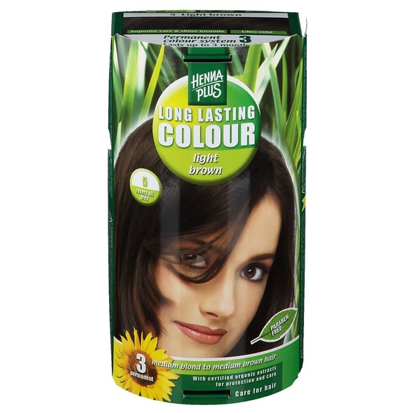 Henna Plus Long Last Colour 5 hellbraun (1 Stück)
