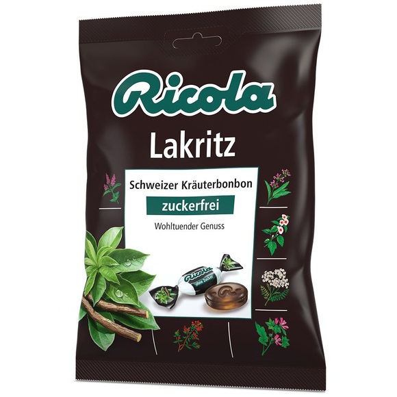 Queisser Pharma GmbH & Co. KG Ricola® Schweizer Kräuterbonbon Lakritz zuckerfrei