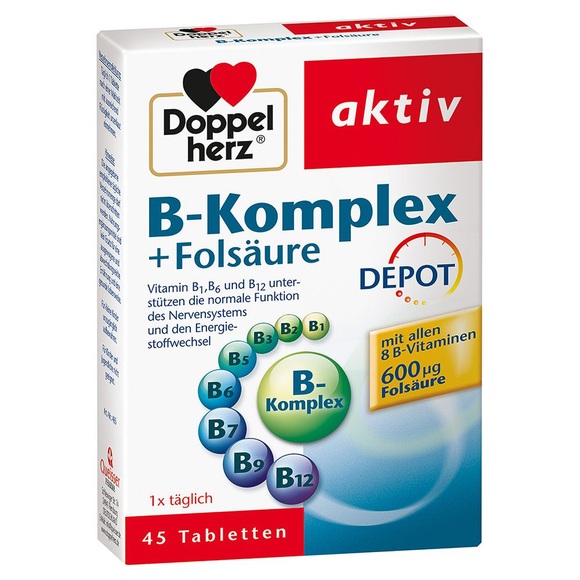 Doppelherz® aktiv B-Komplex + Folsäure Depot Tabletten