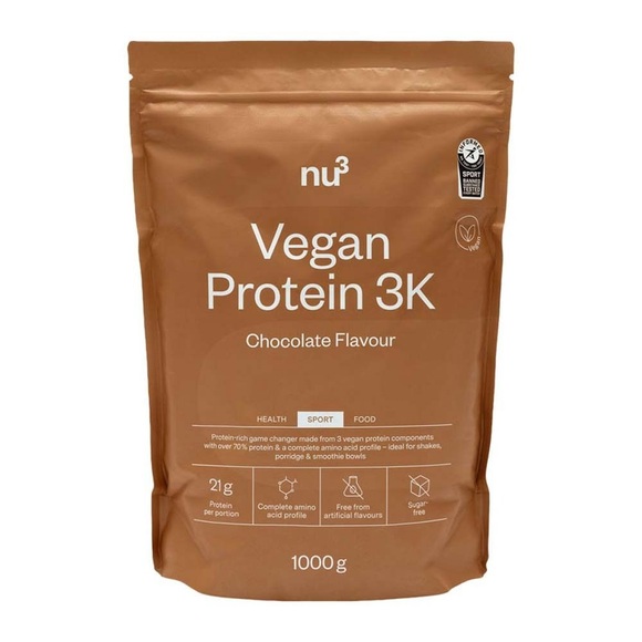 nu3 GmbH nu3 Vegan Protein 3K Shake, Schokolade
