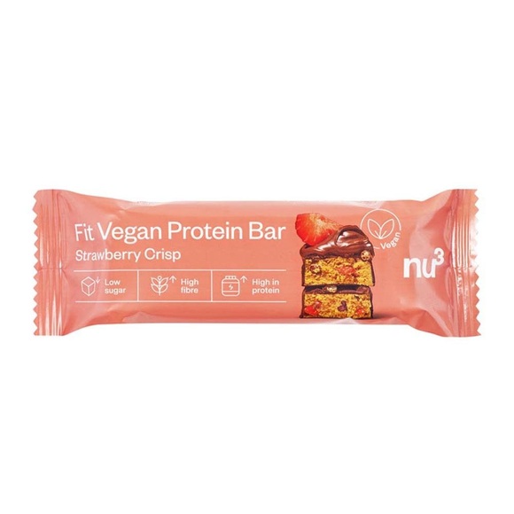 nu3 Fit Vegan Bar, Strawberry Crisp