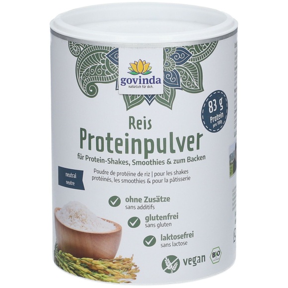 GOVINDA Reisprotein Pulver bio 400 g