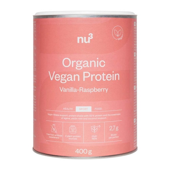 nu3 Bio Vegan Protein Shake, Vanille-Himbeere