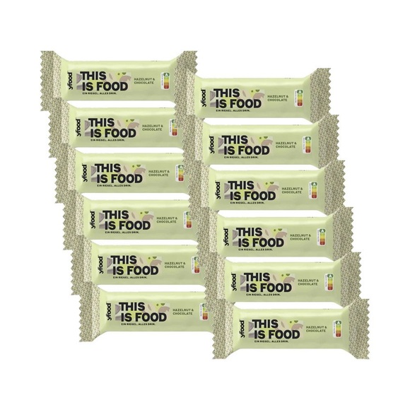 YFood Classic Riegel Hazelnut & Chocolate (12x60g)