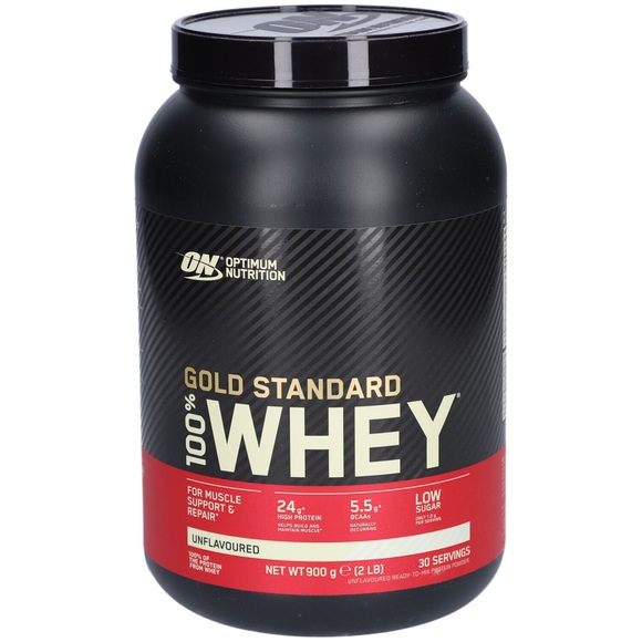 Optimum Nutrition - 100% Whey Gold Standard Unflavoured 2lb - 900 g