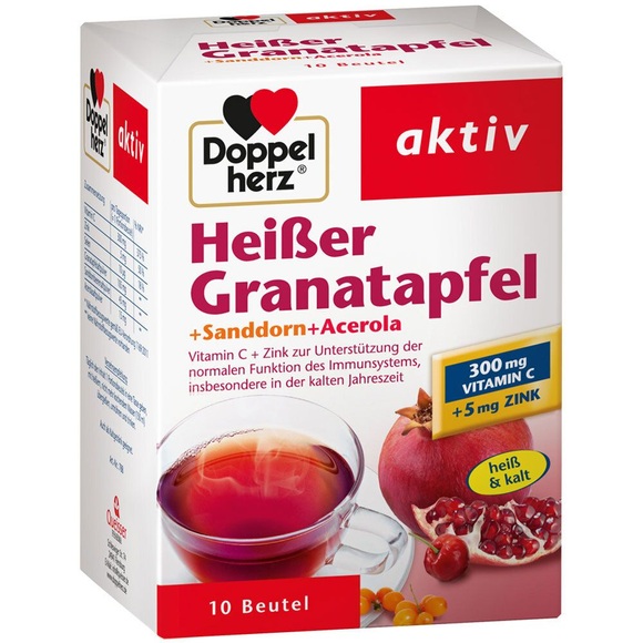 Doppelherz Heisser Granatapfel mit Sanddorn + Acerola, Pulver