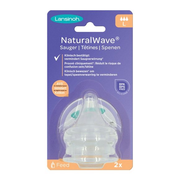 Lansinoh® mOmma® NaturalWave™ Sauger schneller Milchfluss