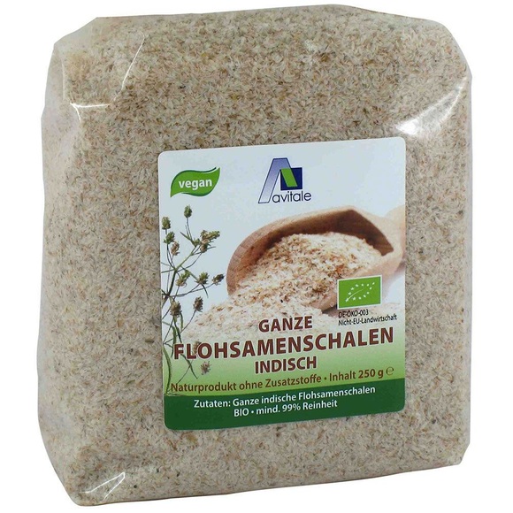 Avitale GmbH Avitale Ganze Flohsamenschalen aus Indien in Bio-Qualität