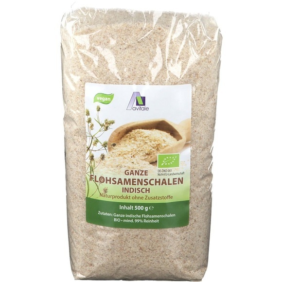 Avitale GmbH Avitale Ganze Flohsamenschalen aus Indien in Bio-Qualität