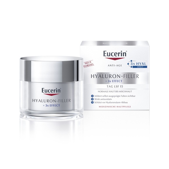 Eucerin Tagespflege Eucerin Tagespflege Hyaluron-Filler Tagespflege Für Normale Bis Mischhaut Gesichtscreme 50.0 milliliter