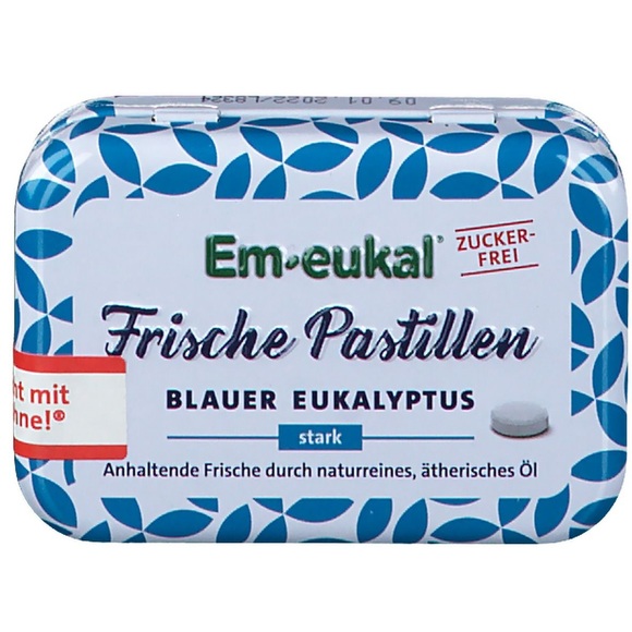 Em-eukal Frische Pastillen blauer Eukalyptus zuckerfrei mit Xylit (20 g)
