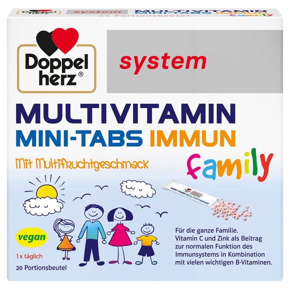 Doppelherz® system MULTIVITAMIN MINI-TABS Family mit Multivitamingeschmack