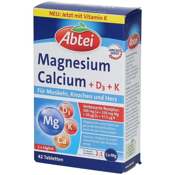 Magnesium Calcium + D3 + K (42 Tabletten)