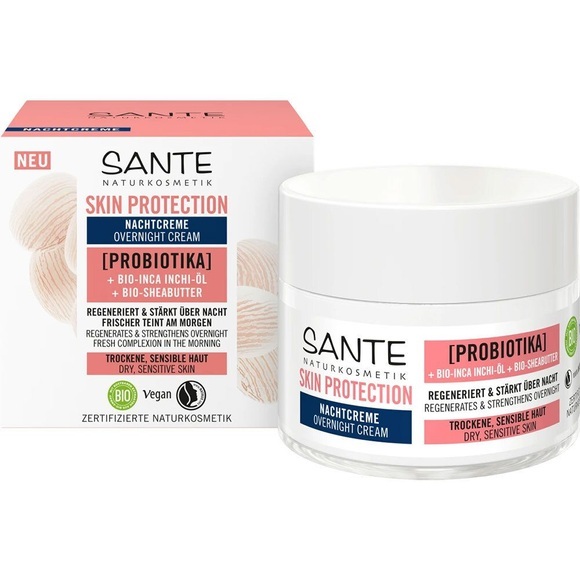 Sante Skin Protection Sante Skin Protection Nachtcreme mit Probiotika, Bio-Inca Inchi-Öl & Bio-Sheabutter gesichtscreme 50.0 ml