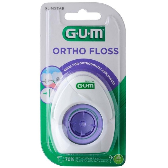 GUM SUNSTAR Ortho Zahnseide 3 in 1 (50 Stück)