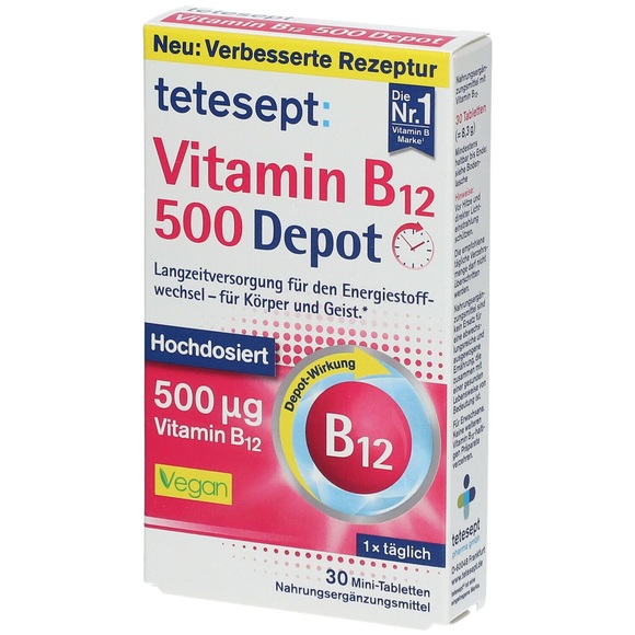 tetesept® Vitamin B12 500 Depot Filmtabletten