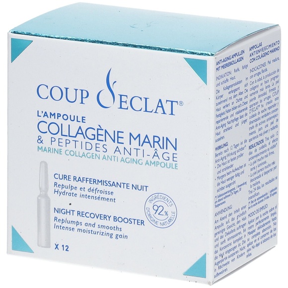 COUP d?ECLAT Meereskollagen und Anti-Aging-Peptide Ampullen (12 ml)