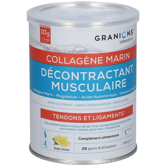 Laboratoire des Granions® Muskelentspannung - Marines Kollagen Pulver Zitronengeschmack