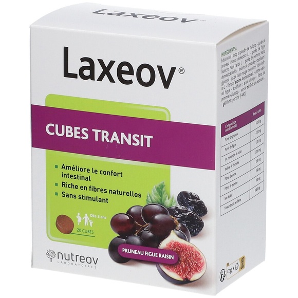 Laxeov® Cubes Transit Express® Pflaume, Feige, Rosinen