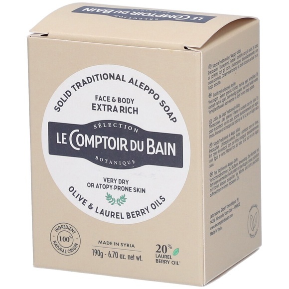 Le Comptoir du Bain Feste Seife Traditionelles Rezept aus Aleppo