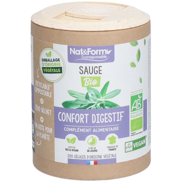 Nat&Form Sauge Bio in Gelatine