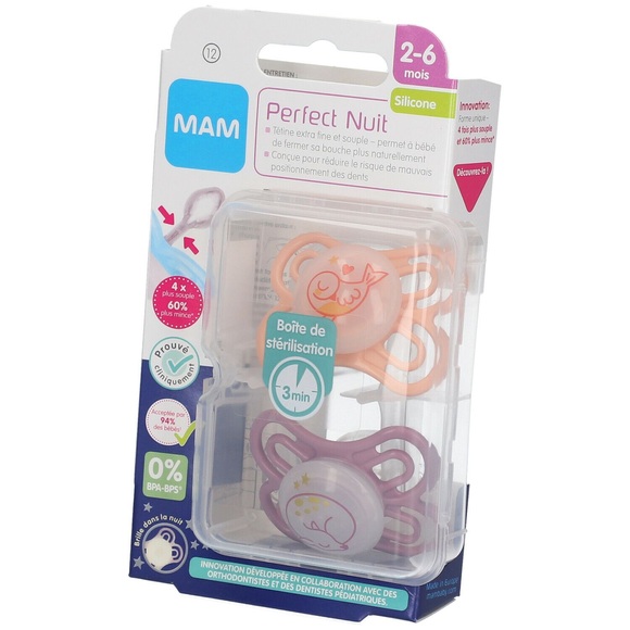 MAM Perfect Nuit 2-6 Monate Kleiner Träumer - Schnuller (Farbe nicht wählbar)
