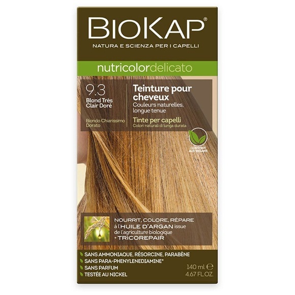 Biokap Nutricolor Delicato Haarfarbe 9.3 Sehr helles Goldblond