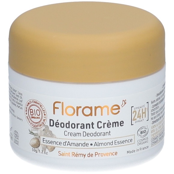 Florame Deodorant Creme Mandelessenz 24H Bio