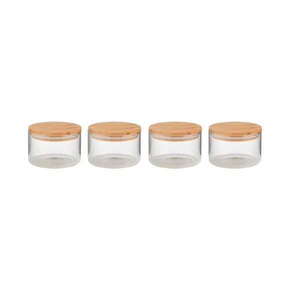 WOODLOCK 4x Vorratsglas 550ml