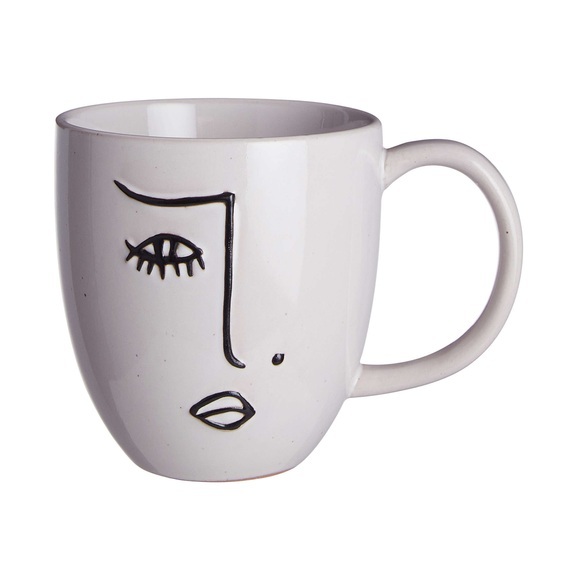 LINE ART Tasse mit Gesicht 350ml